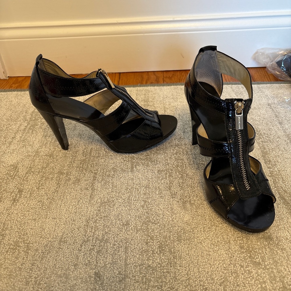 Black Patent Leather Women's Heels